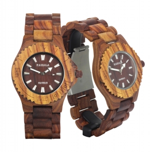 New KAHALA Handmade Wooden Watch top ~ Red Sandalwood